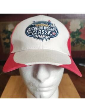 2011 Rockstar OUTDOOR HOCKEY CLASSIC HAT Red/WHITE ADJUSTABLE VGC Spokane Chiefs